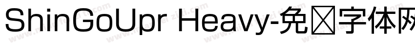 ShinGoUpr Heavy字体转换